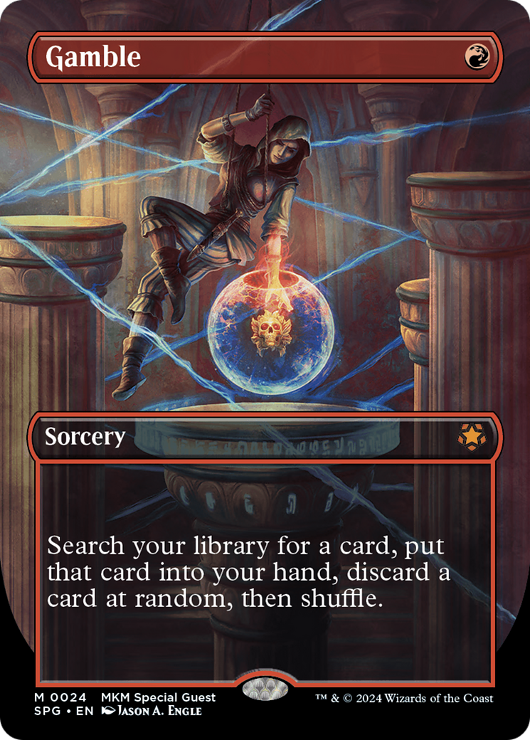 Gamble (SPG-024) - Special Guests (Borderless) - Premium MTG Single from Wizards of the Coast - Just $9.11! Shop now at Game Crave Tournament Store