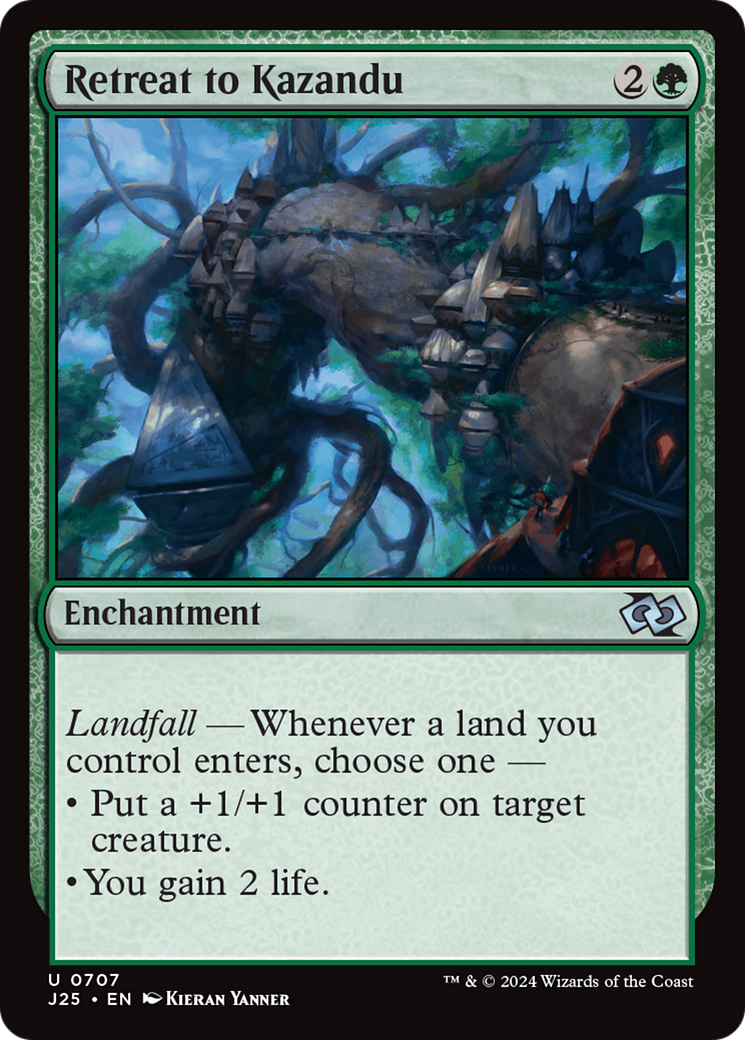 Retreat to Kazandu (J25-707) - Foundations Jumpstart - Premium MTG Single from Wizards of the Coast - Just $0.25! Shop now at Game Crave Tournament Store