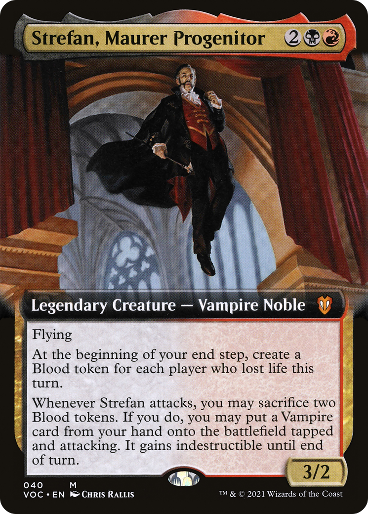 Strefan, Maurer Progenitor (VOC-040) - Crimson Vow Commander: (Extended Art) - Premium MTG Single from Wizards of the Coast - Just $0.87! Shop now at Game Crave Tournament Store