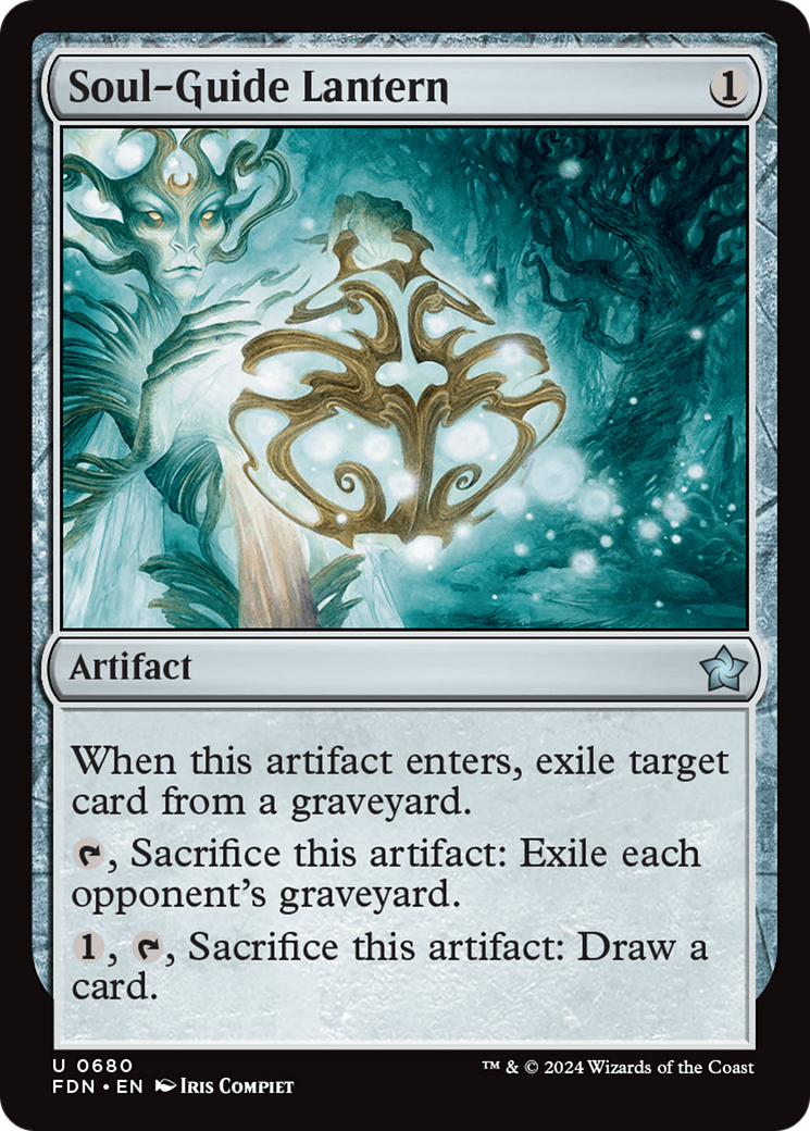 Soul-Guide Lantern (FDN-680) - Foundations - Premium MTG Single from Wizards of the Coast - Just $0.25! Shop now at Game Crave Tournament Store