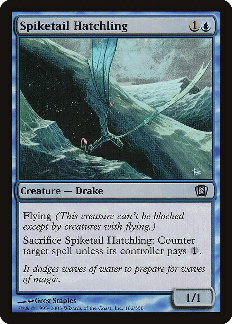 Spiketail Hatchling (8ED-102★) - 8th Edition Foil