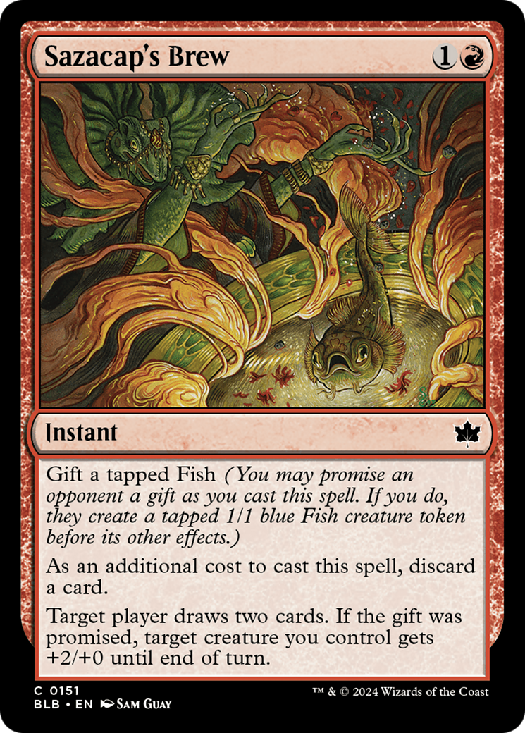 Sazacap's Brew (BLB-151) - Bloomburrow Foil - Premium MTG Single from Wizards of the Coast - Just $0.25! Shop now at Game Crave Tournament Store