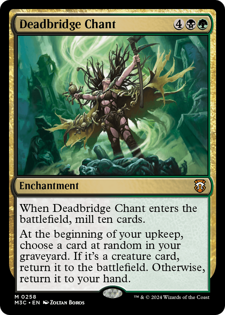 Deadbridge Chant (M3C-258) - Modern Horizons 3 Commander Foil - Premium MTG Single from Wizards of the Coast - Just $0.25! Shop now at Game Crave Tournament Store
