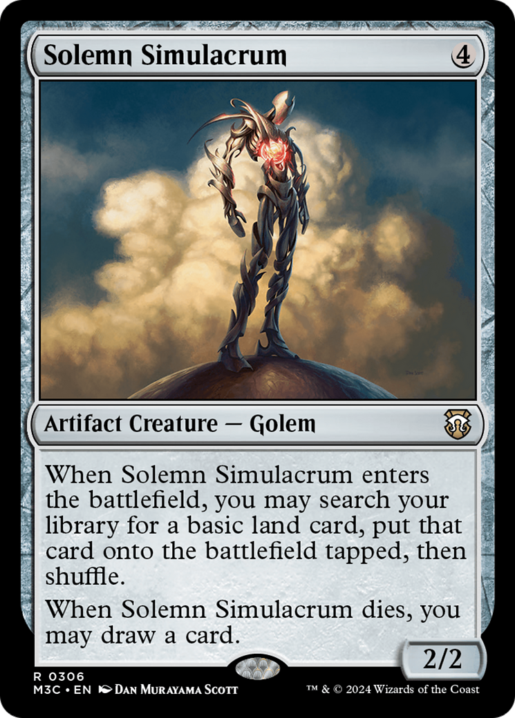 Solemn Simulacrum (M3C-306) - Modern Horizons 3 Commander - Premium MTG Single from Wizards of the Coast - Just $0.26! Shop now at Game Crave Tournament Store