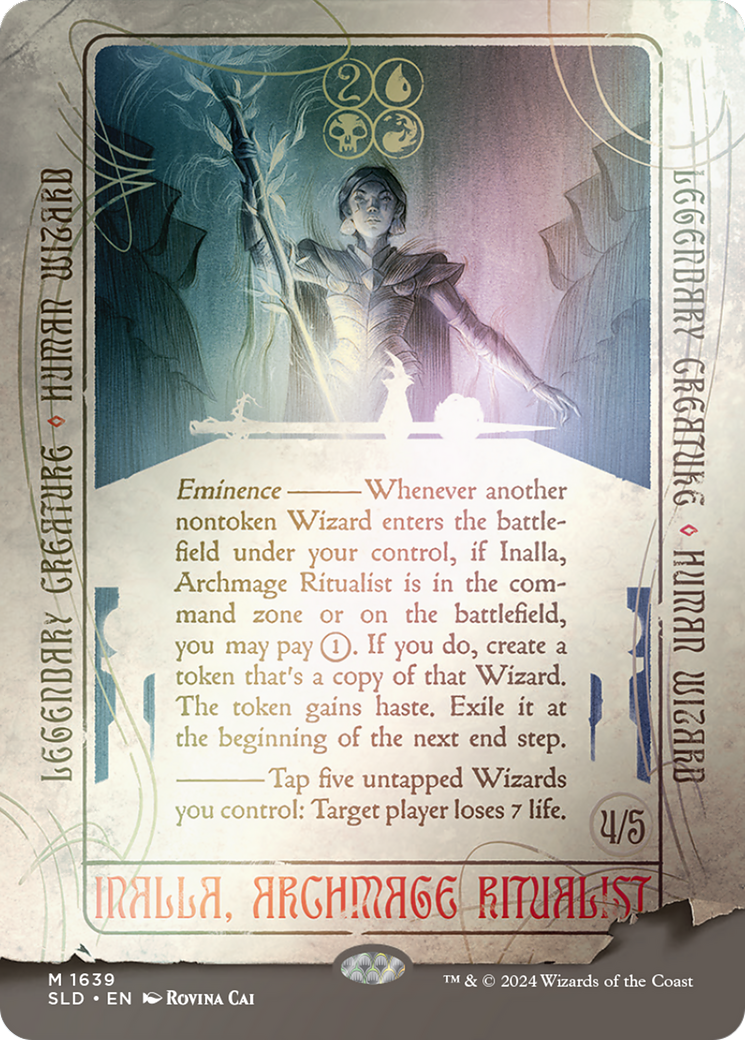 Inalla, Archmage Ritualist (SLD-1639★) - Secret Lair Drop (Borderless) Foil - Premium MTG Single from Wizards of the Coast - Just $10.35! Shop now at Game Crave Tournament Store