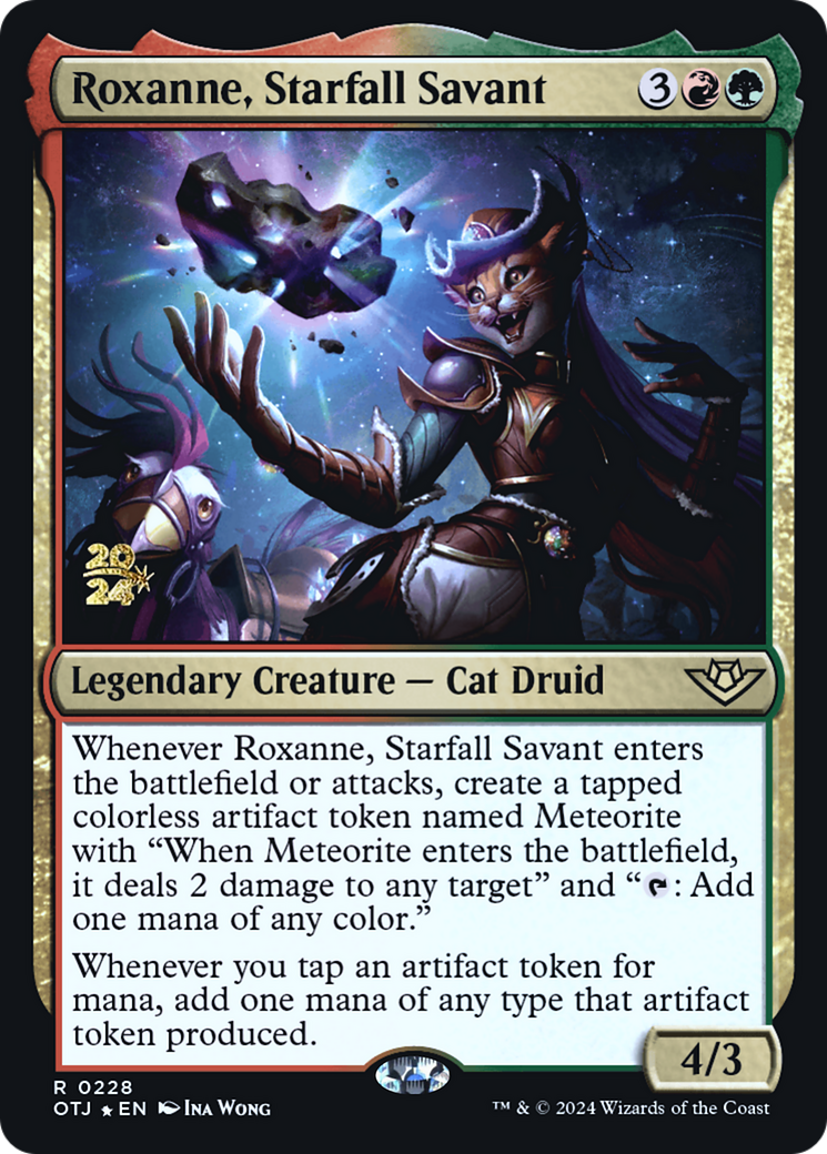Roxanne, Starfall Savant (POTJ-228S) - Outlaws of Thunder Junction Promos Foil - Premium MTG Single from Wizards of the Coast - Just $1.73! Shop now at Game Crave Tournament Store