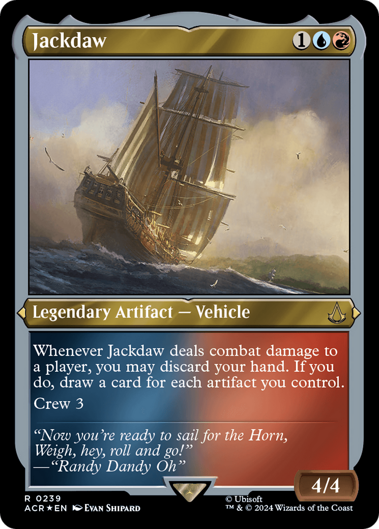 Jackdaw (ACR-239) - Assassin's Creed Etched Foil - Premium MTG Single from Wizards of the Coast - Just $1.61! Shop now at Game Crave Tournament Store