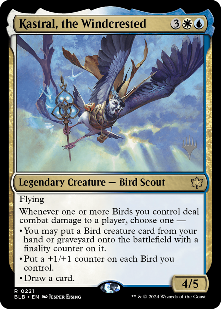 Kastral, the Windcrested (PBLB-221P) - Bloomburrow Promos Foil - Premium MTG Single from Wizards of the Coast - Just $0.75! Shop now at Game Crave Tournament Store