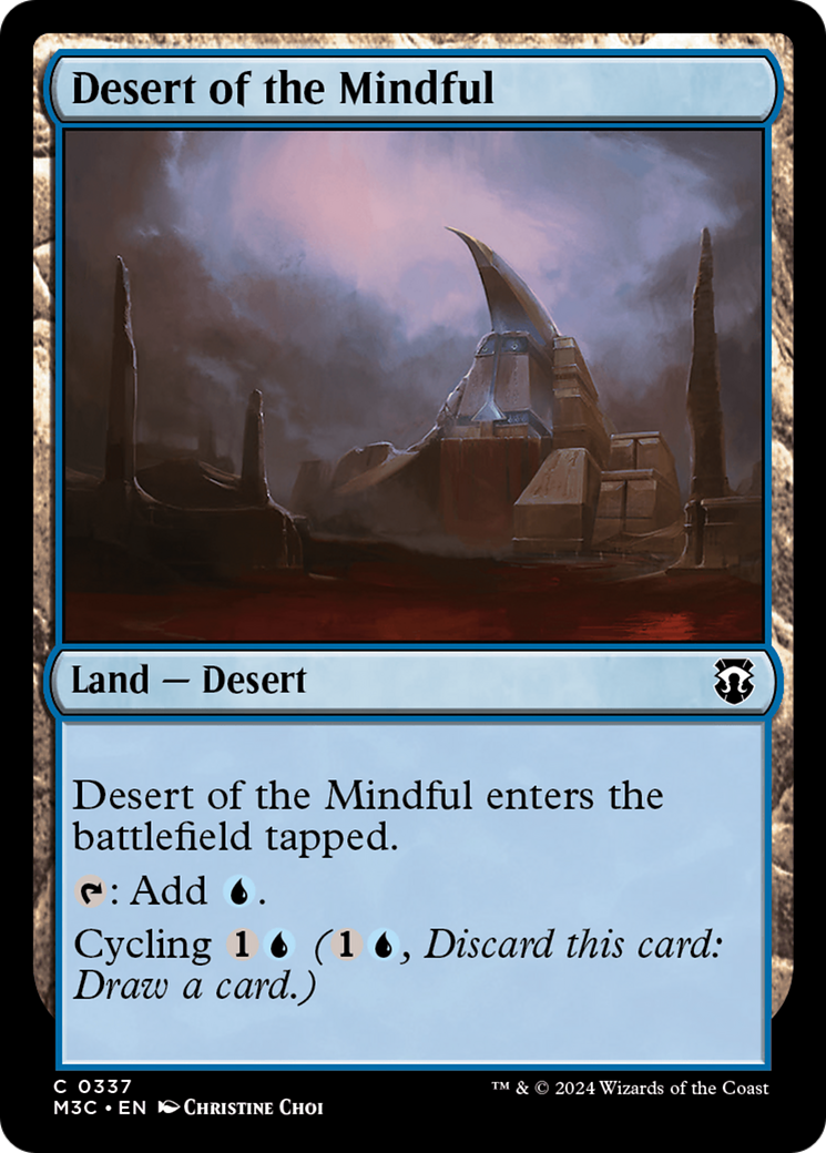 Desert of the Mindful (M3C-337) - Modern Horizons 3 Commander Foil - Premium MTG Single from Wizards of the Coast - Just $0.25! Shop now at Game Crave Tournament Store