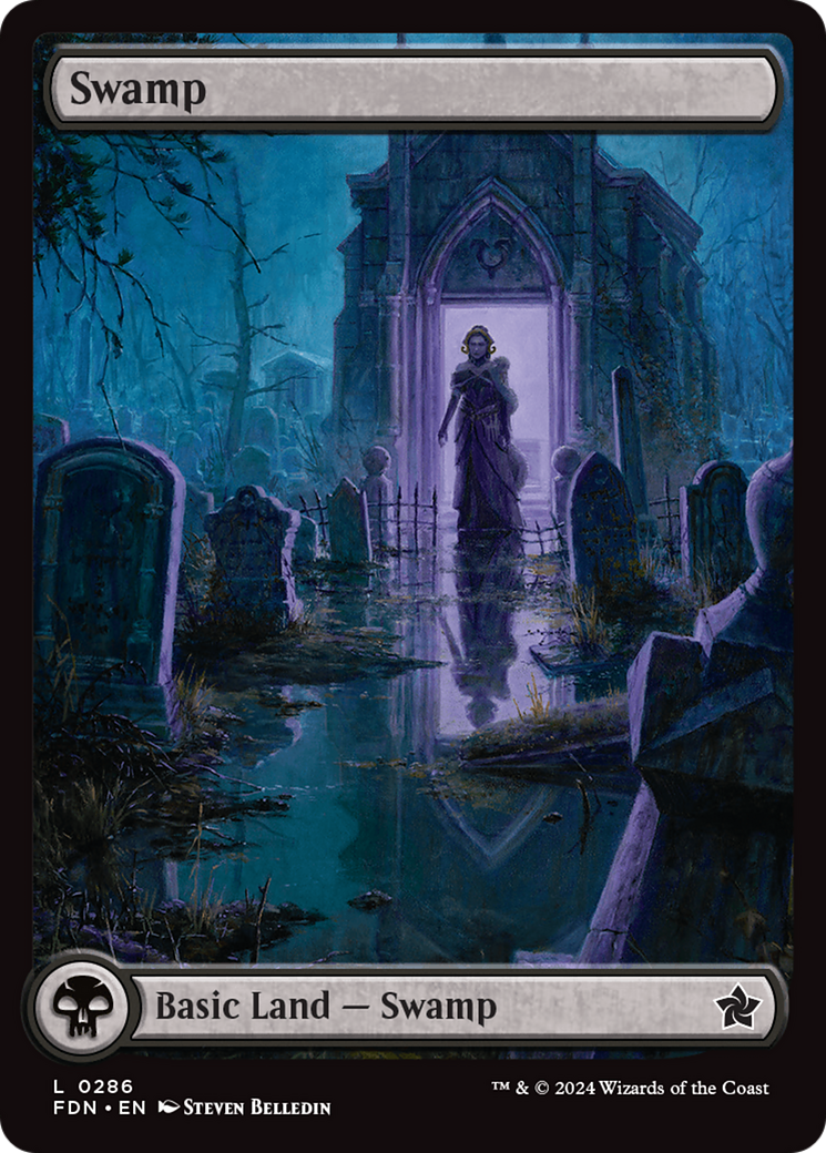 Swamp (FDN-286) - Foundations Foil - Premium MTG Single from Wizards of the Coast - Just $1.27! Shop now at Game Crave Tournament Store