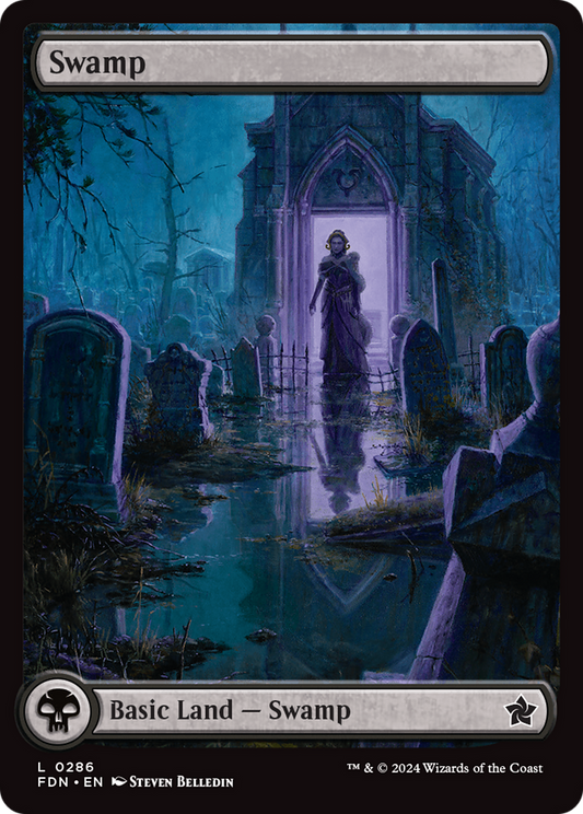 Swamp (FDN-286) - Foundations Foil - Premium MTG Single from Wizards of the Coast - Just $1.27! Shop now at Game Crave Tournament Store