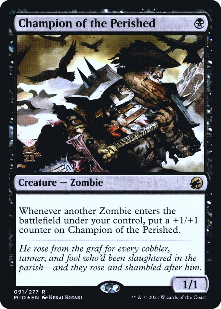 Champion of the Perished (PMID-91S) - Innistrad: Midnight Hunt Promos Foil - Premium MTG Single from Wizards of the Coast - Just $0.66! Shop now at Game Crave Tournament Store