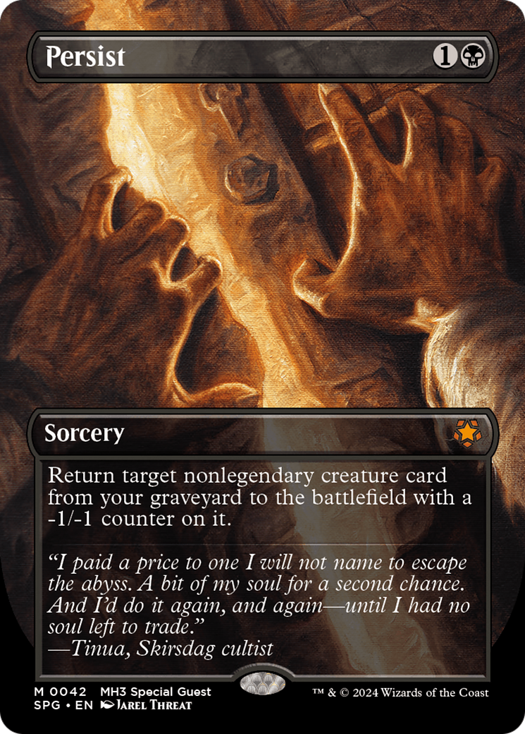 Persist (SPG-042) - Special Guests (Borderless) - Premium MTG Single from Wizards of the Coast - Just $3.43! Shop now at Game Crave Tournament Store