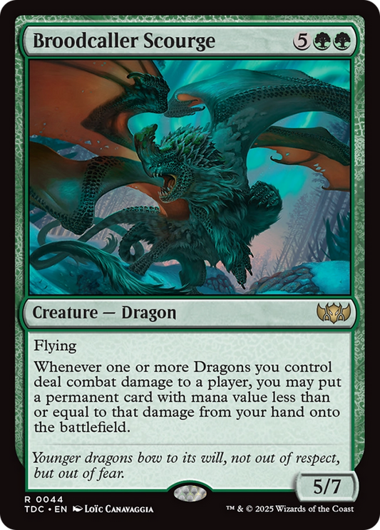 Broodcaller Scourge (TDC-044) - Tarkir: Dragonstorm Commander - Premium MTG Single from Wizards of the Coast - Just $0.38! Shop now at Game Crave Tournament Store