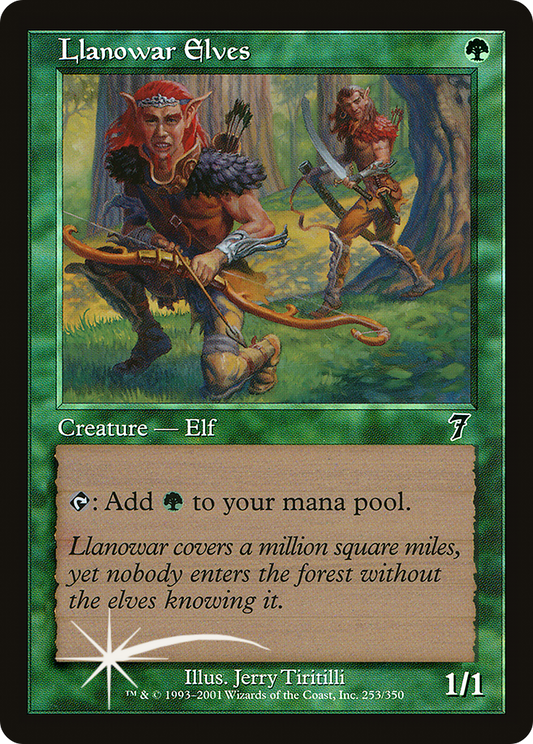 Llanowar Elves (7ED-253) - 7th Edition Foil