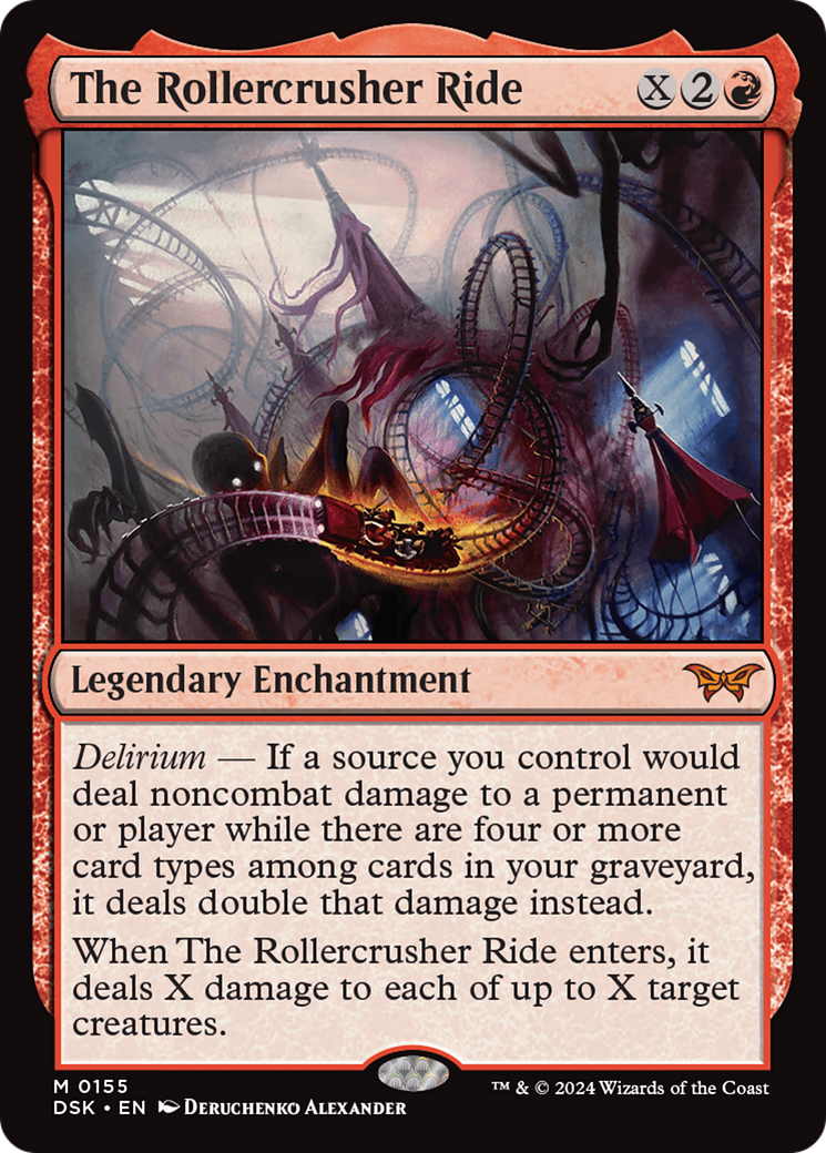 The Rollercrusher Ride (DSK-155) - Duskmourn: House of Horror Foil - Premium MTG Single from Wizards of the Coast - Just $0.63! Shop now at Game Crave Tournament Store