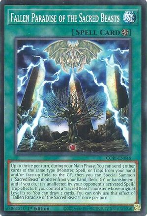 Fallen Paradise of the Sacred Beasts (CORI-EN048) - Chaos Origins 1st Edition