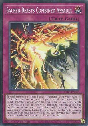 Sacred Beasts Combined Assault (CORI-EN066) - Chaos Origins 1st Edition