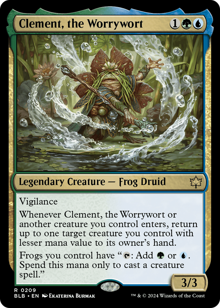 Clement, the Worrywort (BLB-209) - Bloomburrow - Premium MTG Single from Wizards of the Coast - Just $0.25! Shop now at Game Crave Tournament Store