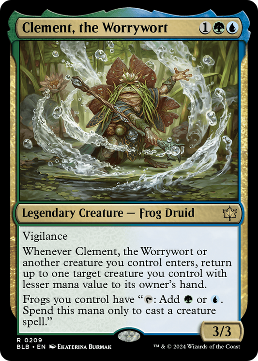 Clement, the Worrywort (BLB-209) - Bloomburrow - Premium MTG Single from Wizards of the Coast - Just $0.25! Shop now at Game Crave Tournament Store