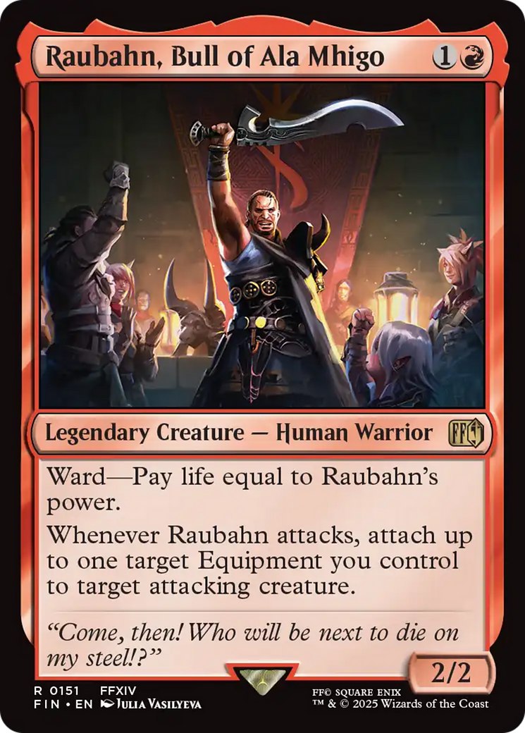 Raubahn, Bull of Ala Mhigo (FIN-151) - FINAL FANTASY - Premium MTG Single from Wizards of the Coast - Just $0.09! Shop now at Game Crave Tournament Store