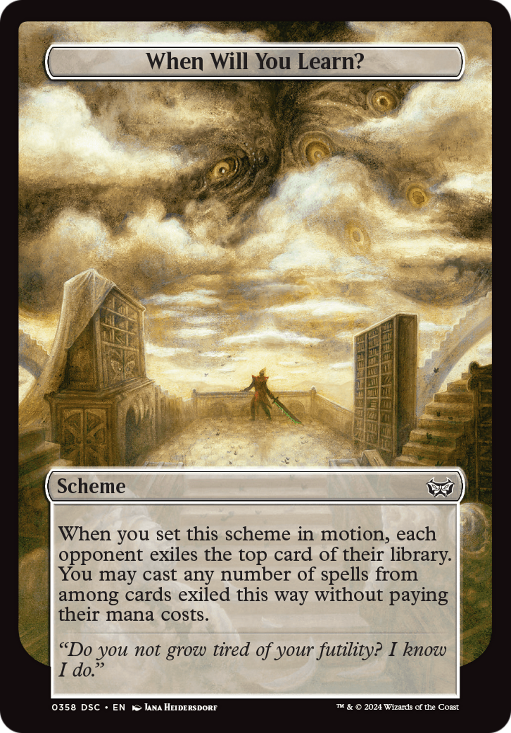 When Will You Learn? (DSC-358) - Duskmourn: House of Horror Commander - Premium MTG Single from Wizards of the Coast - Just $0.25! Shop now at Game Crave Tournament Store