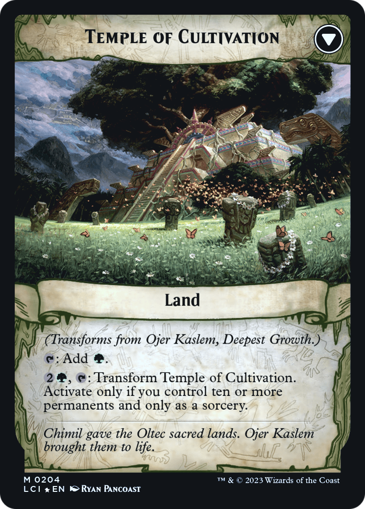 Ojer Kaslem, Deepest Growth // Temple of Cultivation (PLCI-204S) - The Lost Caverns of Ixalan Promos Foil - Premium MTG Single from Wizards of the Coast - Just $0! Shop now at Game Crave Tournament Store