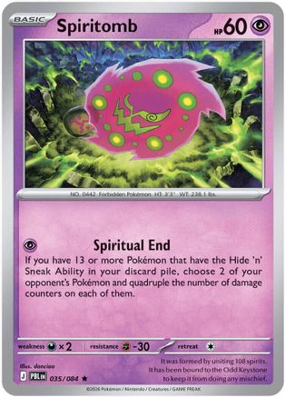Spiritomb 35 - ME05 Pitch Black Holofoil