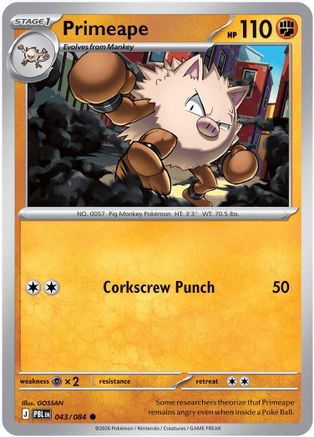 Primeape 43 - ME05 Pitch Black