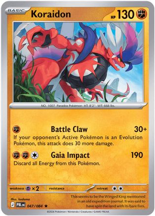Koraidon 47 - ME05 Pitch Black Reverse Holofoil