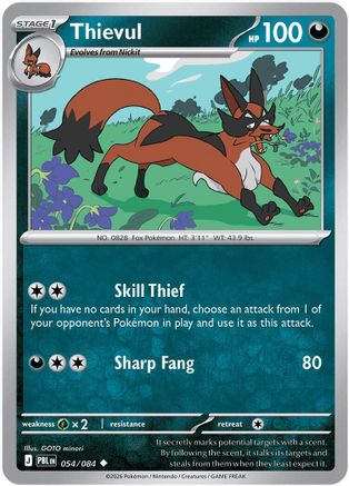 Thievul - 054/084 54 - ME05 Pitch Black Reverse Holofoil