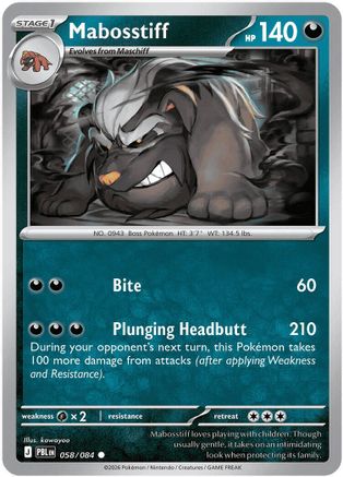 Mabosstiff 58 - ME05 Pitch Black Reverse Holofoil