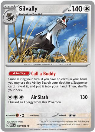 Silvally - 070/084 70 - ME05 Pitch Black Holofoil