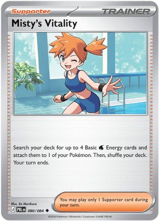 Misty's Vitality - 080/084 80 - ME05 Pitch Black Reverse Holofoil