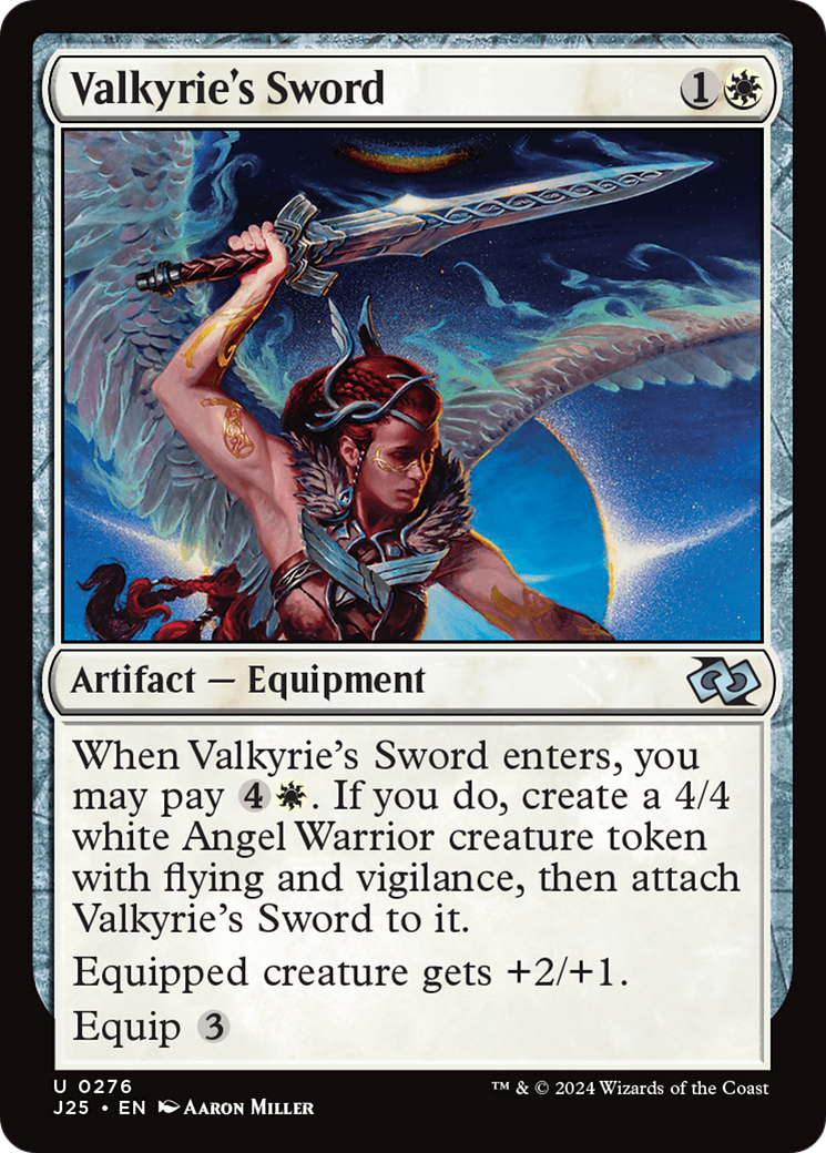 Valkyrie's Sword (J25-276) - Foundations Jumpstart - Premium MTG Single from Wizards of the Coast - Just $0.25! Shop now at Game Crave Tournament Store