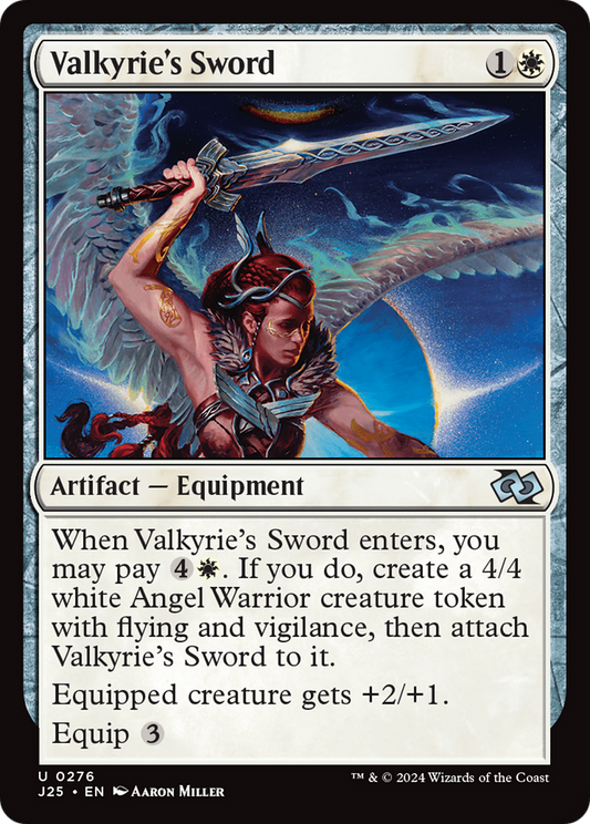 Valkyrie's Sword (J25-276) - Foundations Jumpstart - Premium MTG Single from Wizards of the Coast - Just $0.25! Shop now at Game Crave Tournament Store