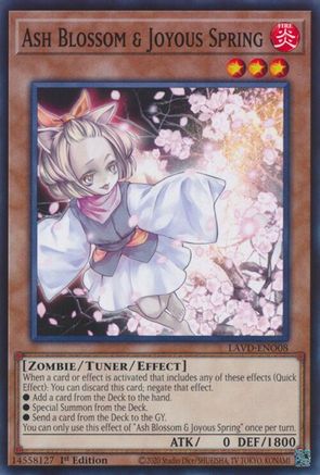 Ash Blossom & Joyous Spring (LAVD-ENO08) (LAVD-ENO08) - Legendary Arc-V Decks 1st Edition