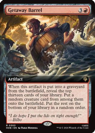 Getaway Barrel (Extended Art) (HOB-303) - The Hobbit Foil