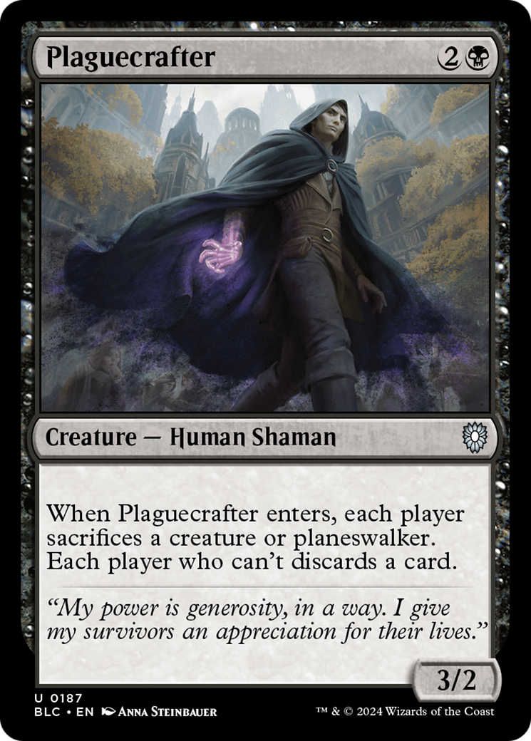 Plaguecrafter (BLC-187) - Bloomburrow Commander - Premium MTG Single from Wizards of the Coast - Just $0.25! Shop now at Game Crave Tournament Store