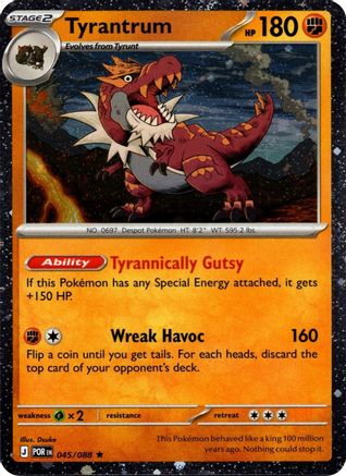 Tyrantrum - 045/088 (Cosmos Holo) 45 - Blister Exclusives Holofoil