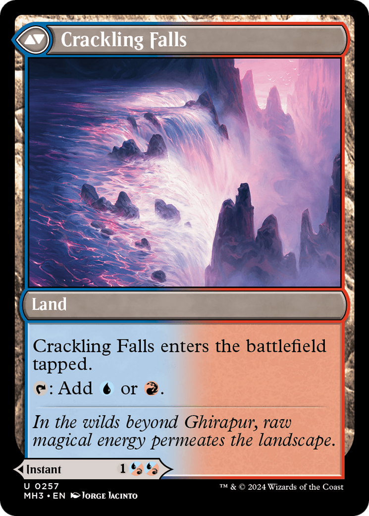 Rush of Inspiration // Crackling Falls (MH3-257) - Modern Horizons 3 - Premium MTG Single from Wizards of the Coast - Just $0.74! Shop now at Game Crave Tournament Store
