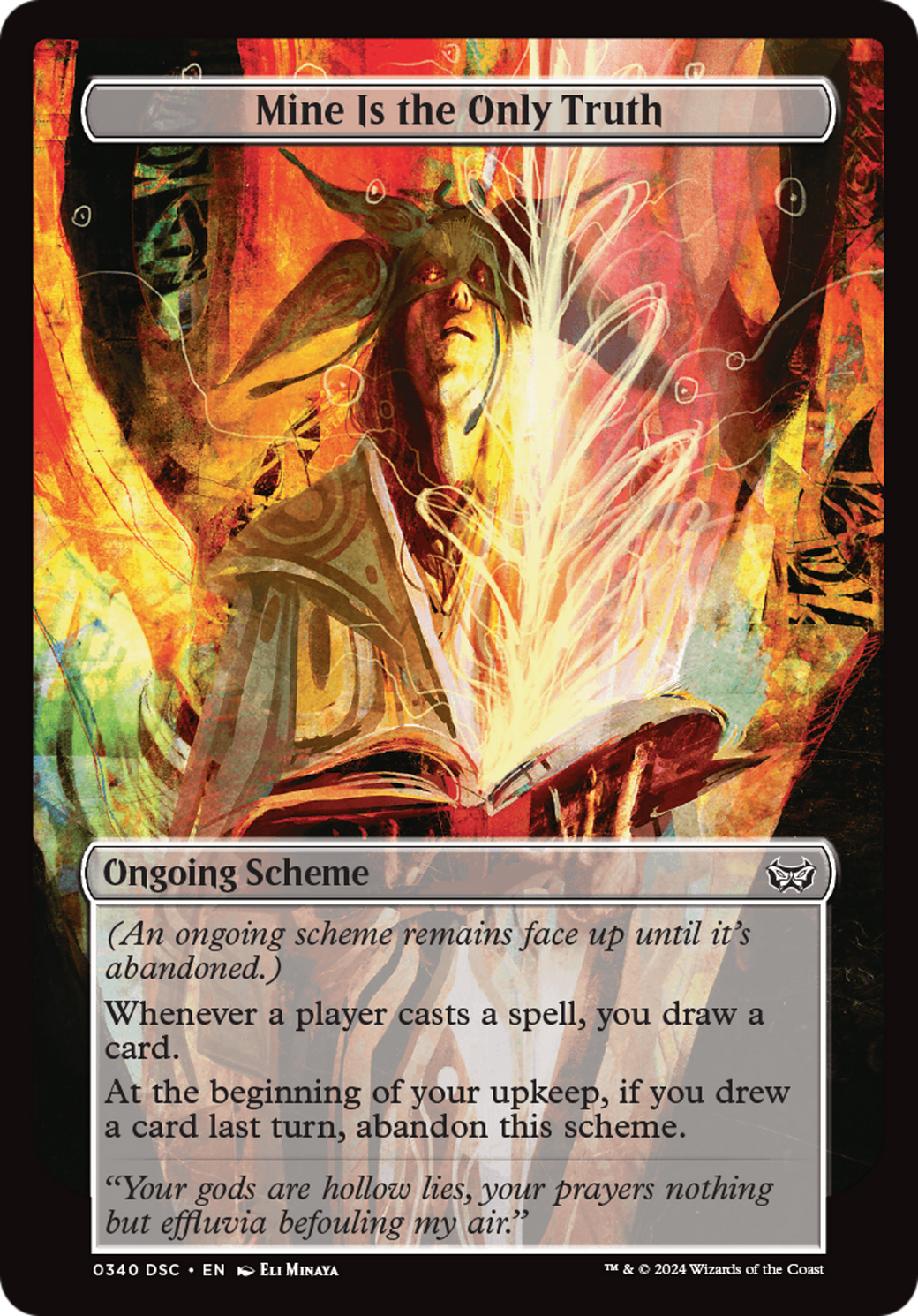 Mine Is the Only Truth (DSC-340) - Duskmourn: House of Horror Commander - Premium MTG Single from Wizards of the Coast - Just $0.55! Shop now at Game Crave Tournament Store