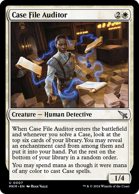 Case File Auditor (MKM-007) - Murders at Karlov Manor - Premium MTG Single from Wizards of the Coast - Just $0.25! Shop now at Game Crave Tournament Store