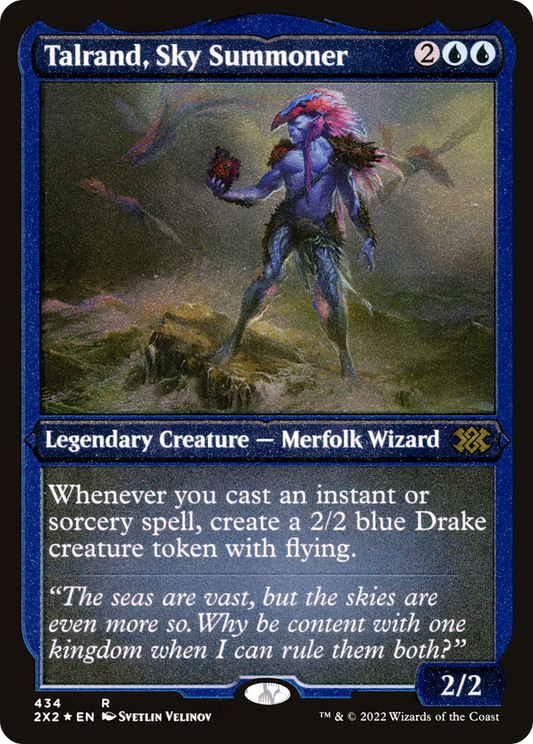Talrand, Sky Summoner (Foil Etched) (2X2-434) - Double Masters 2022 Foil