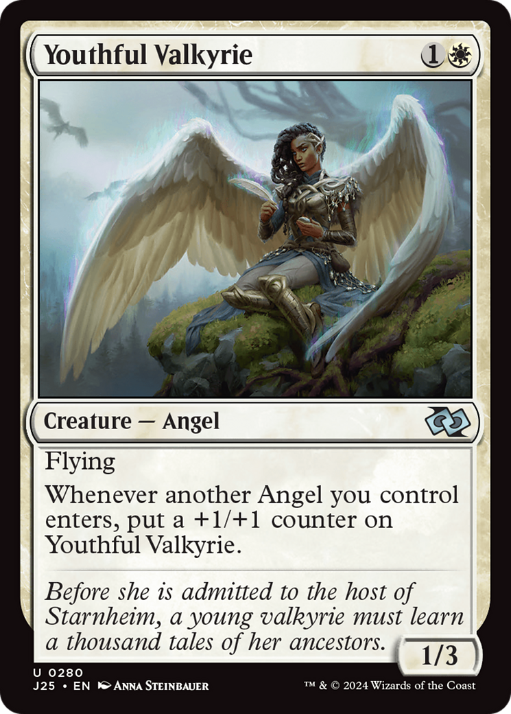 Youthful Valkyrie (J25-280) - Foundations Jumpstart - Premium MTG Single from Wizards of the Coast - Just $0.25! Shop now at Game Crave Tournament Store