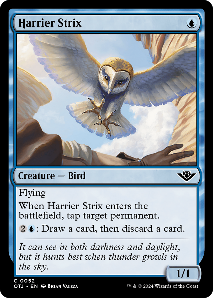Harrier Strix (OTJ-052) - Outlaws of Thunder Junction Foil - Premium MTG Single from Wizards of the Coast - Just $0.25! Shop now at Game Crave Tournament Store