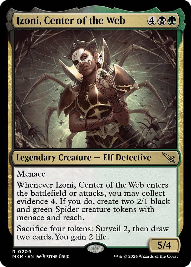 Izoni, Center of the Web (MKM-209) - Murders at Karlov Manor - Premium MTG Single from Wizards of the Coast - Just $0.25! Shop now at Game Crave Tournament Store