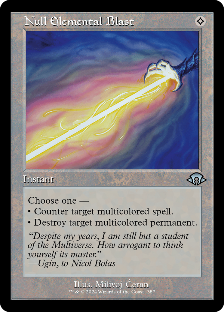 Null Elemental Blast (MH3-387) - Modern Horizons 3 - Premium MTG Single from Wizards of the Coast - Just $0.28! Shop now at Game Crave Tournament Store