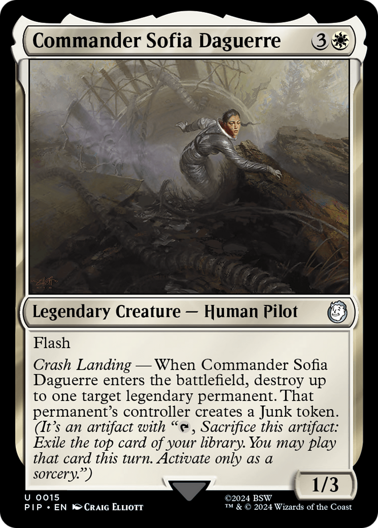 Commander Sofia Daguerre (PIP-015) - Fallout Foil - Premium MTG Single from Wizards of the Coast - Just $1.22! Shop now at Game Crave Tournament Store