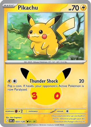 Pikachu - 023/128 23 - ME 30th Celebration Holofoil